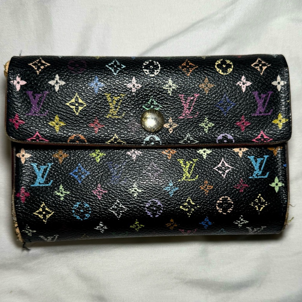 Louis Vuitton Takashi Murakami Multicolor Monogram Alexandra Wallet